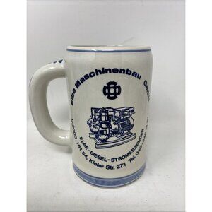 Delft Blue Holland Elbe Maschinenbau Diesel Engine Beer Mug Windmill Advertising